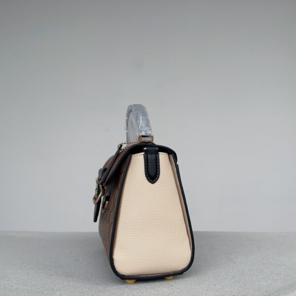 Coach Morgan Top handle Modern Retro Handbag - Brown 69543 - Image 4