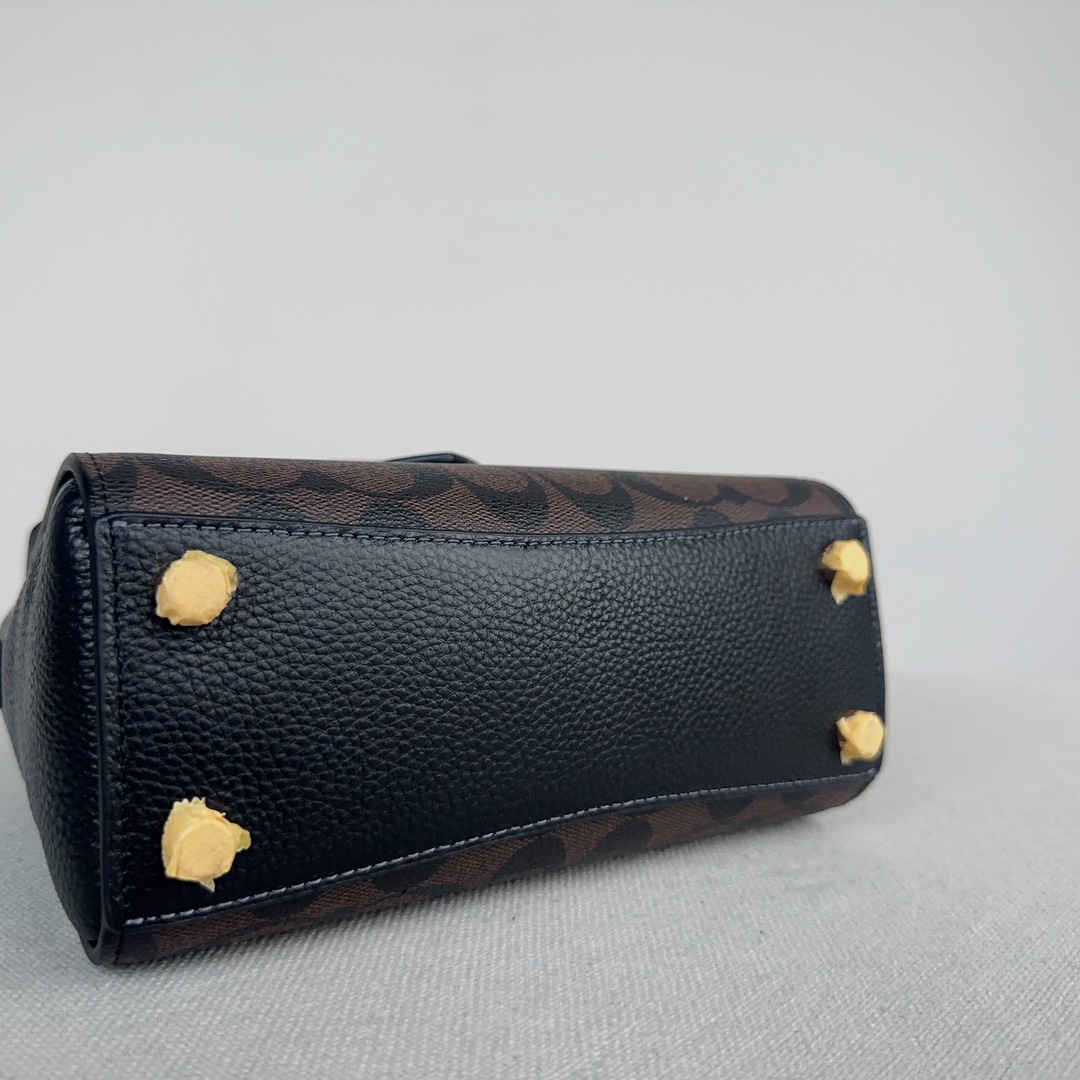 Coach Morgan Top handle Modern Retro Handbag - Black 82114 - Image 3