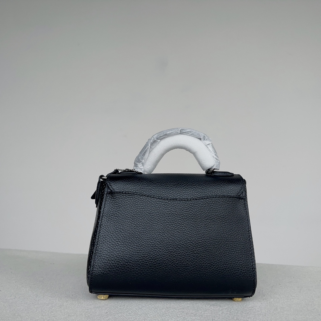 Coach Morgan Top handle Modern Retro Handbag - Black 63200 - Image 4