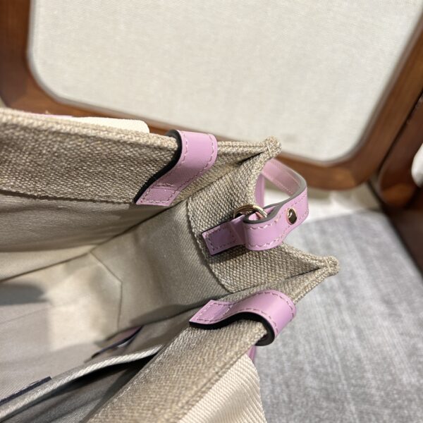 Chloe Woody Small Shoulder Strap Tote Bag - Purple 25185 - Image 3
