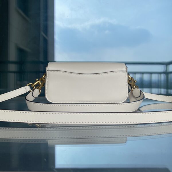 Coach Studio Baguette Crossbody Bag - White 68351 - Image 5