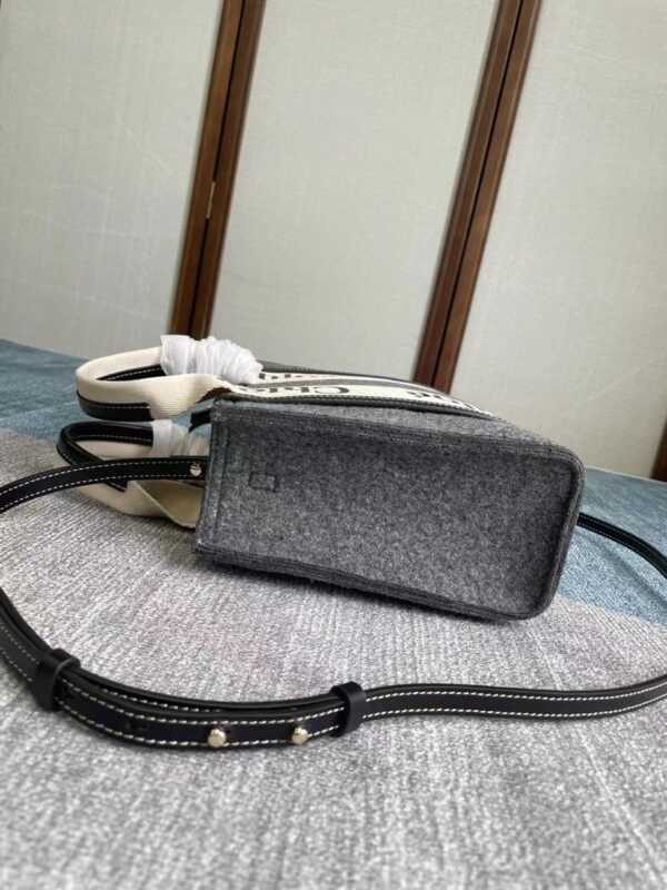 Chloe Woody Small Tote Bag - Gray 80921 - Image 3