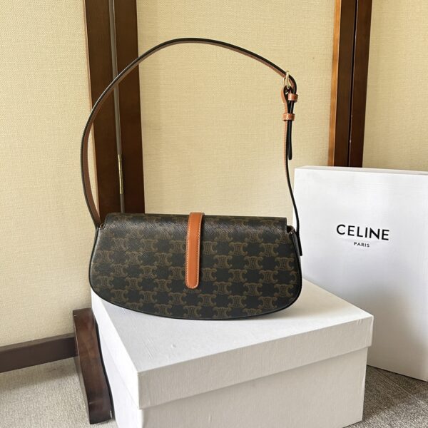 Celine Tabou Clutch Small Handbag - Brown 89138 - Image 4