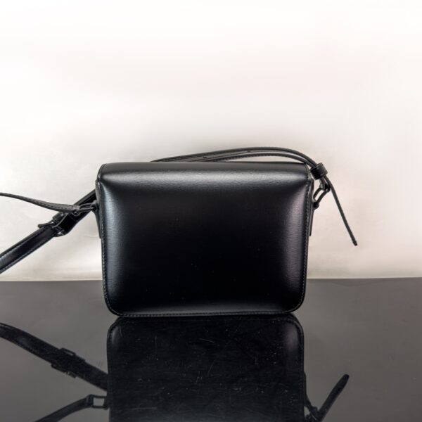 Celine Teen Triomphe Calfskin Handbag - Black 43443 - Image 4