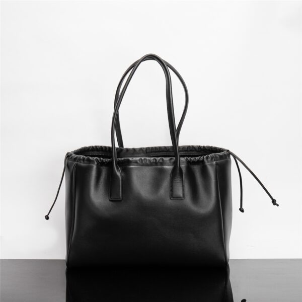 Celine Cabas Triomphe Tote Drawstring Bag - Black 72477 - Image 5