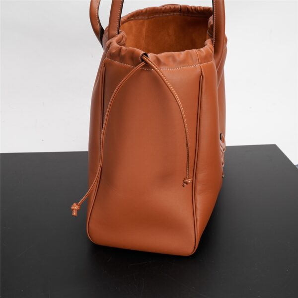 Celine Cabas Triomphe Tote Drawstring Bag - Orange 47369 - Image 3