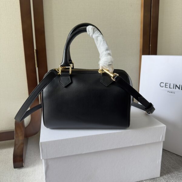 Celine Arc De Triomphe Small Boston Pillow Bag - Black 30977 - Image 4