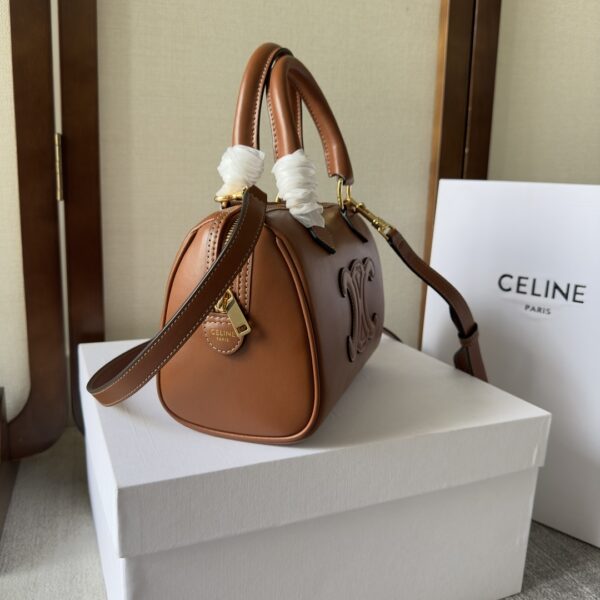 Celine Arc De Triomphe Small Boston Pillow Bag - Brown 22623 - Image 5