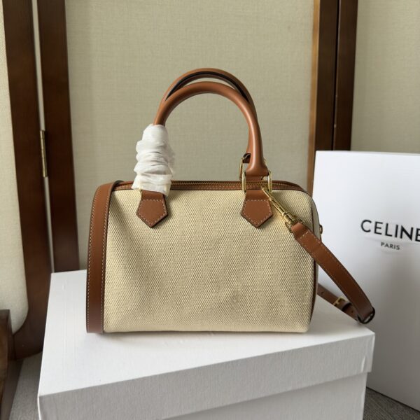 Celine Arc De Triomphe Small Boston Pillow Bag - Cream 24047 - Image 4