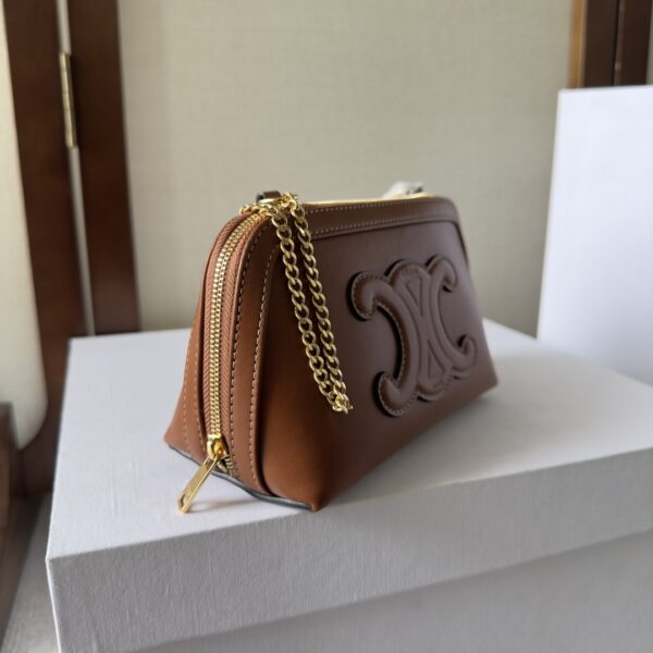 Celine Arc De Triomphe Shell Bag - Brown 70811 - Image 5