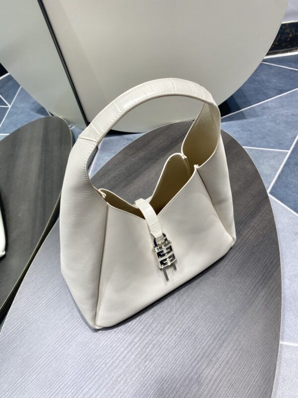 Givenchy G-hobo Medium Size Handbag - White 35533 - Image 4