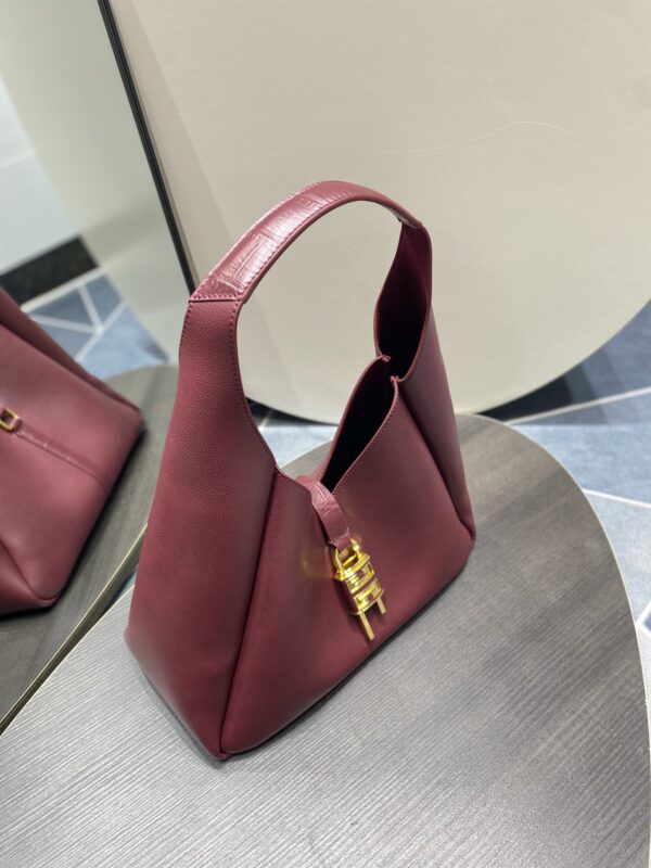 Givenchy G-hobo Medium Size Handbag - Maroon 62935 - Image 4