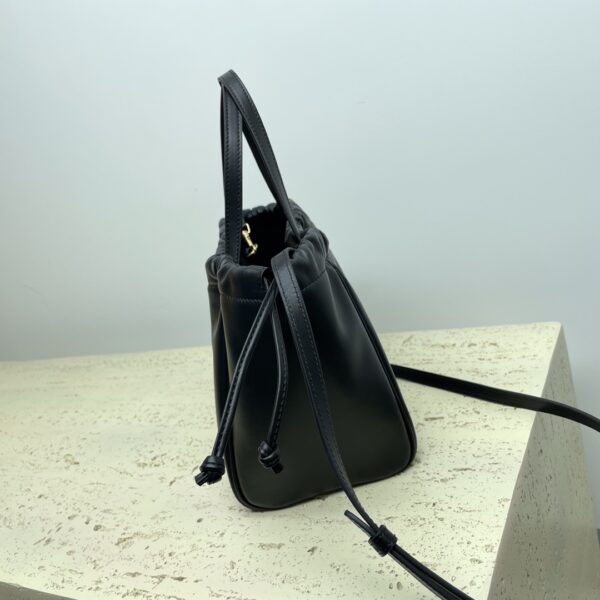 Celine Cabas Triomphe Small Drawstring Bag - Black 25417 - Image 2