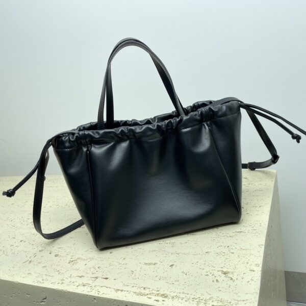 Celine Cabas Triomphe Small Drawstring Bag - Black 25417 - Image 3