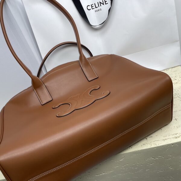 Celine Cabas Triomphe Tote Drawstring Bag - Brown 30577 - Image 5