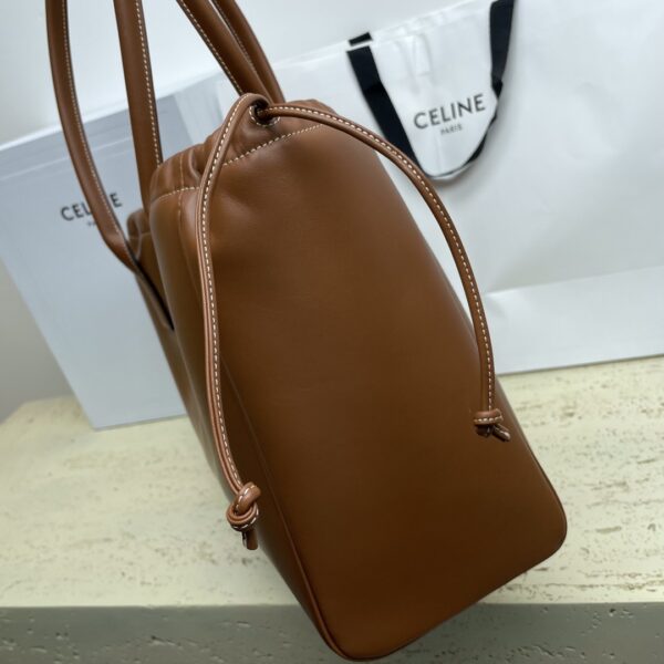 Celine Cabas Triomphe Tote Drawstring Bag - Brown 30577 - Image 2