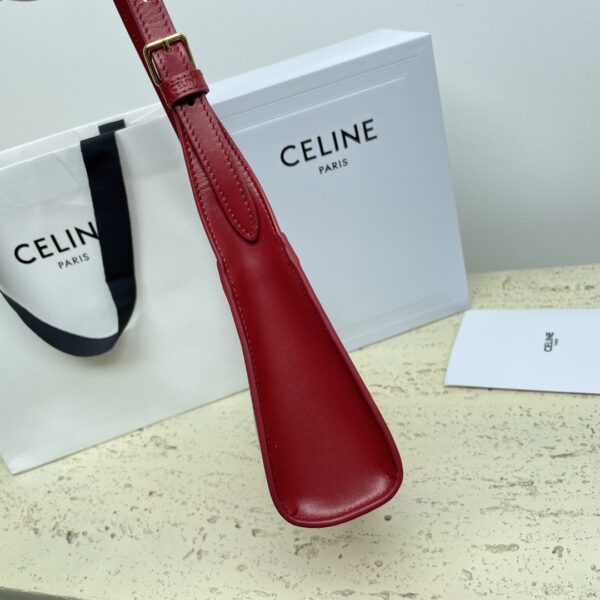 Celine Armpit Bag - Red 86278 - Image 4