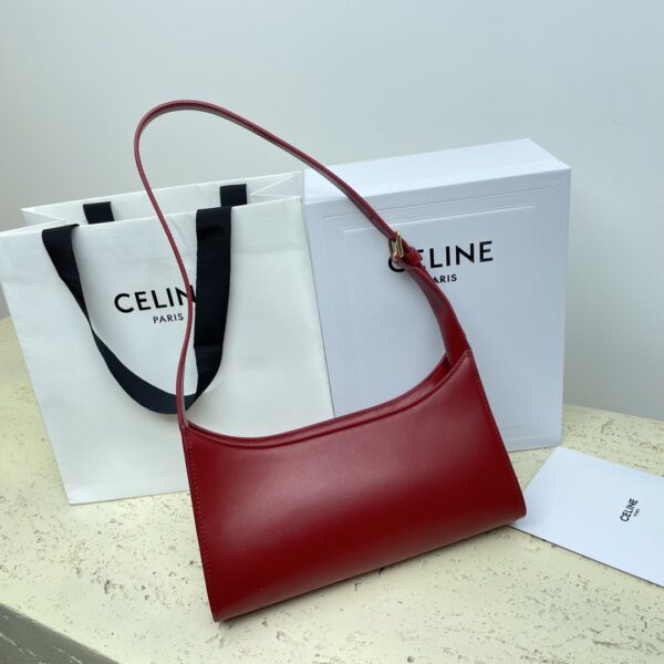 Celine Armpit Bag - Red 86278 - Image 5