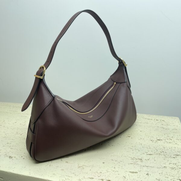 Celine Romy Medium Soft Cow Leather Handbag - Purple 33252 - Image 4