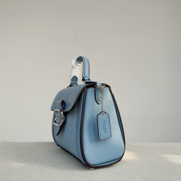 Coach Morgan Tophandle Long Shoulder Strap Handbag - Blue 34604 - Image 5