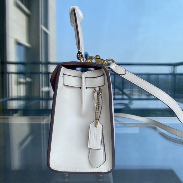 Coach Studio Sammy Handle Crossbody Handbag - White 85589 - Image 4