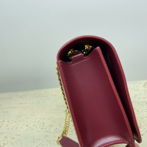Celine Arc De Triomphe Chain Bag - Maroon 28119 - Image 5