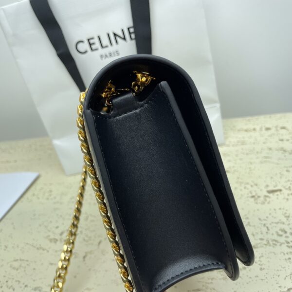Celine Arc De Triomphe Chain Bag - Black 98345 - Image 5