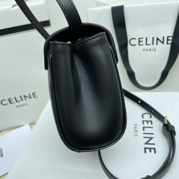 Celine Mini Soft16 Handbag - Black 73926 - Image 5