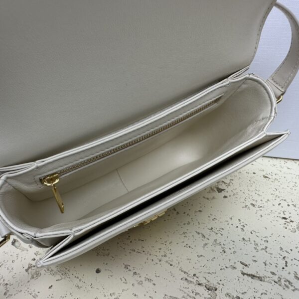 Celine Teen Triomphe Calfskin Handbag - Light Gray 14941 - Image 2