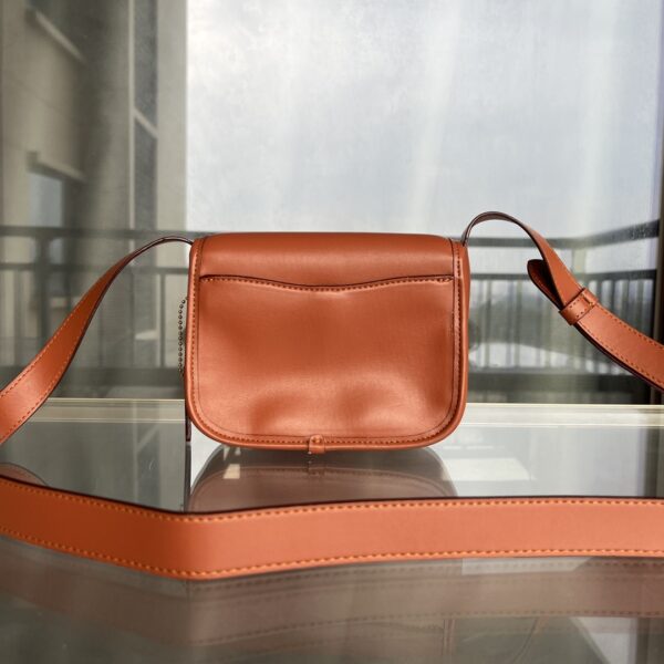 Coach Tabby 19 Leather Messenger Bag - Brown 89179 - Image 4