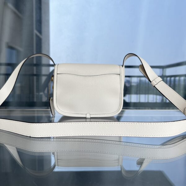 Coach Tabby 19 Leather Messenger Bag - White 39011 - Image 5