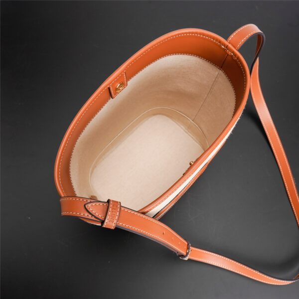 Celine Cuir Triomphe Small Smooth Cow Leather Bucket Bag 22117 - Image 2