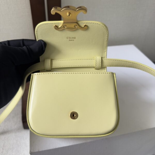 Celine 2022 New Mini Headphone Bag - Light Yellow 97833 - Image 3