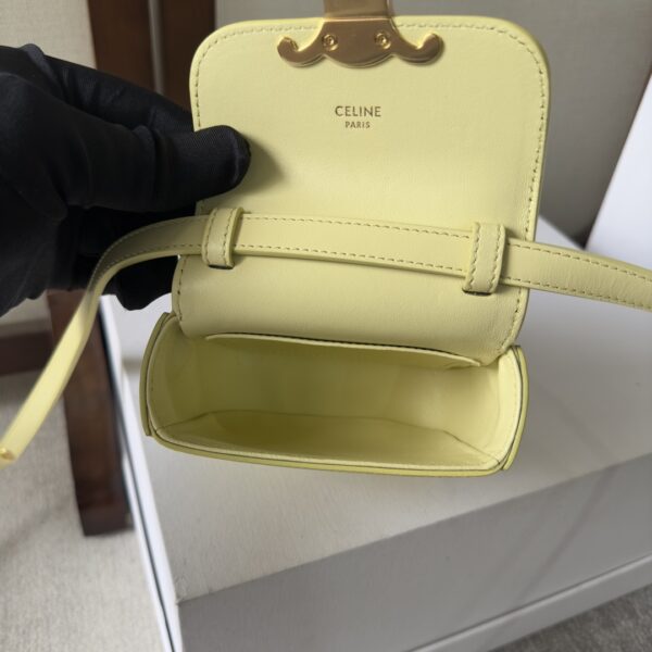 Celine 2022 New Mini Headphone Bag - Light Yellow 97833 - Image 2