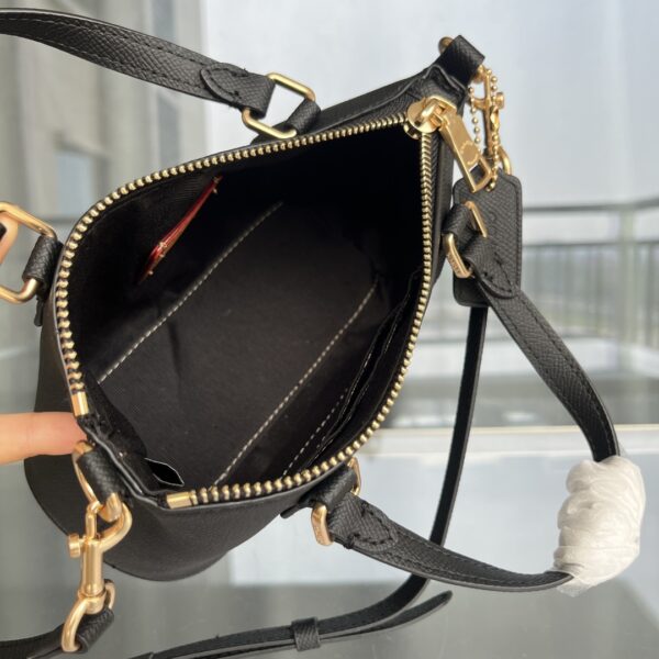 Coach Mini Dumpling Shoulder Crossbody Bag - Black 26621 - Image 2