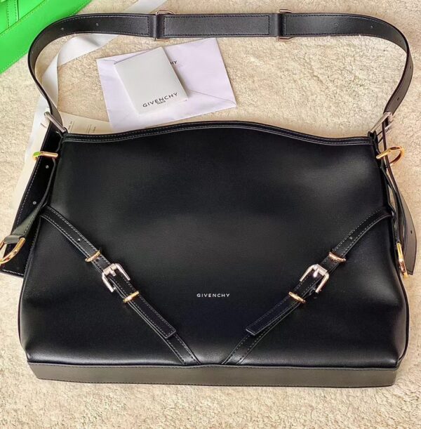 Givenchy Voyou Medium Underarm Bag - Black 69890 - Image 2