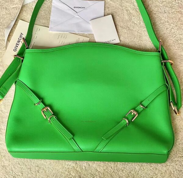 Givenchy Voyou Medium Underarm Bag - Green 77892 - Image 4