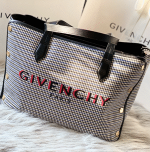 Givenchy Bond Canvas Shopping Bag - Black/White 22677