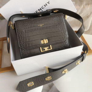 Givenchy Eden Bag Medium Crocodile Pattern Shoulder Bag - Gray 84133