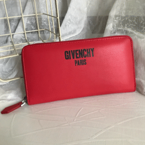 Givenchy Long Single-pull Wallet - Red 83362