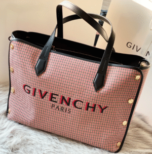 Givenchy Bond Canvas Shopping Bag - Red/White 72824