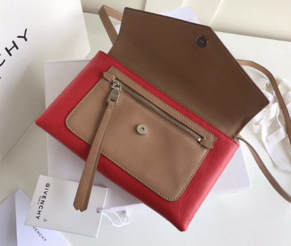 Givenchy Duetto Color Block Crossbody Bag - Brown 31893 - Image 4