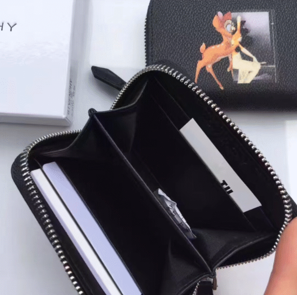 Givenchy Ripple Plain Trendy Deer Coin Purse 47023 - Image 3