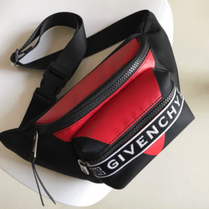 Givenchy Small Zippered Pocket Waist Bag - Red/Black 31711
