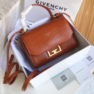 Givenchy Eden Bag Mini Crocodile Pattern Shoulder Bag - Orange 82219