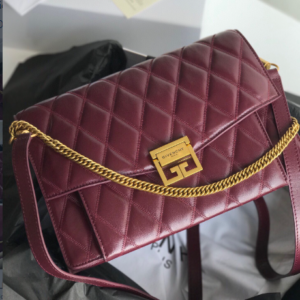 Givenchy Gv3 Diamond Series Medium Handbag - Maroon 17971