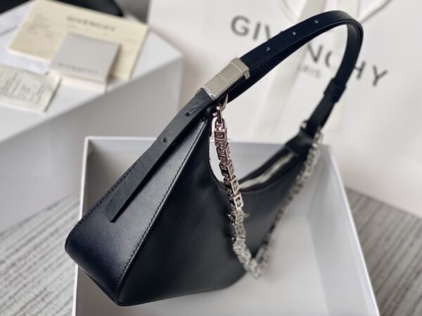 Givenchy Moon Cut Small Armpit Bag - Black 76319 - Image 4