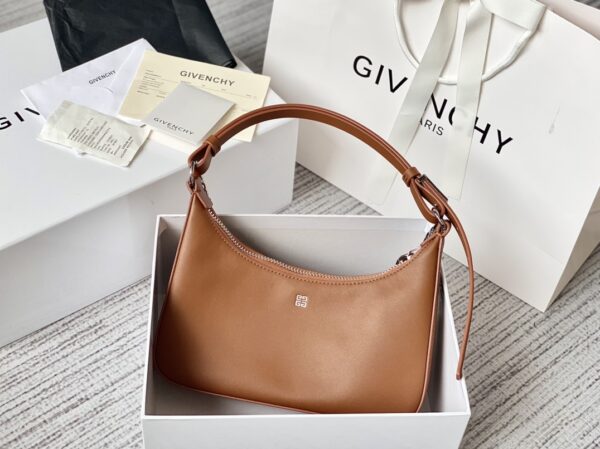 Givenchy Moon Cut Large Armpit Bag - Brown 88699 - Image 2