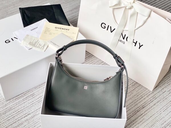 Givenchy Moon Cut Small Armpit Bag - Dark Gray 93976 - Image 2