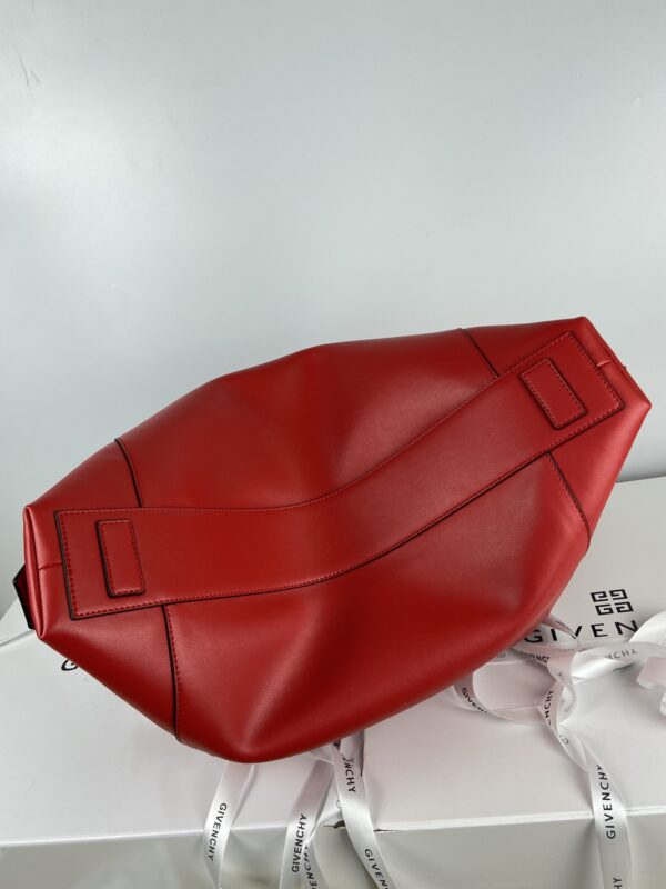 Givenchy Houndstooth Antigona Small Handbag - Red 49714 - Image 3
